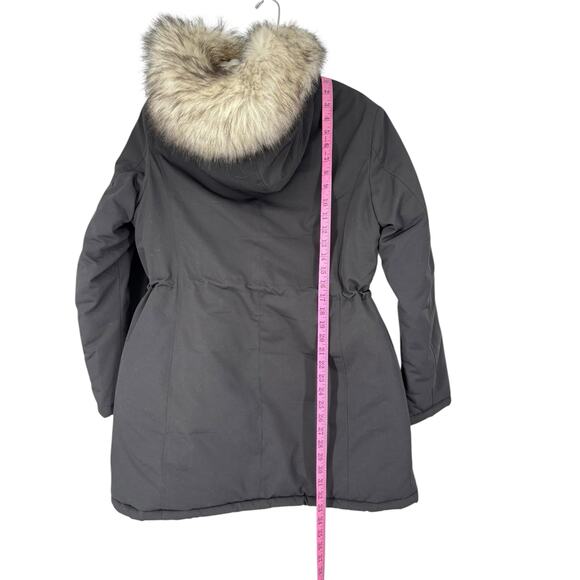 Michael Kors Anorak Snap Front Channel Quilted Jacket Black Size Large Outdoors - Picture 8 of 16